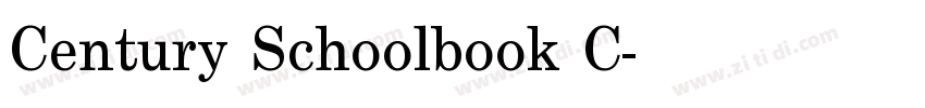 Century Schoolbook C字体转换